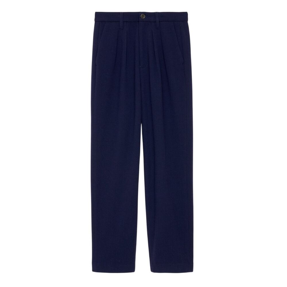 Holiday Things Tailored Blue Walker Pleated Pant Bottoms Size 10